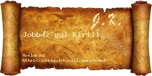 Jobbágyi Kirill névjegykártya